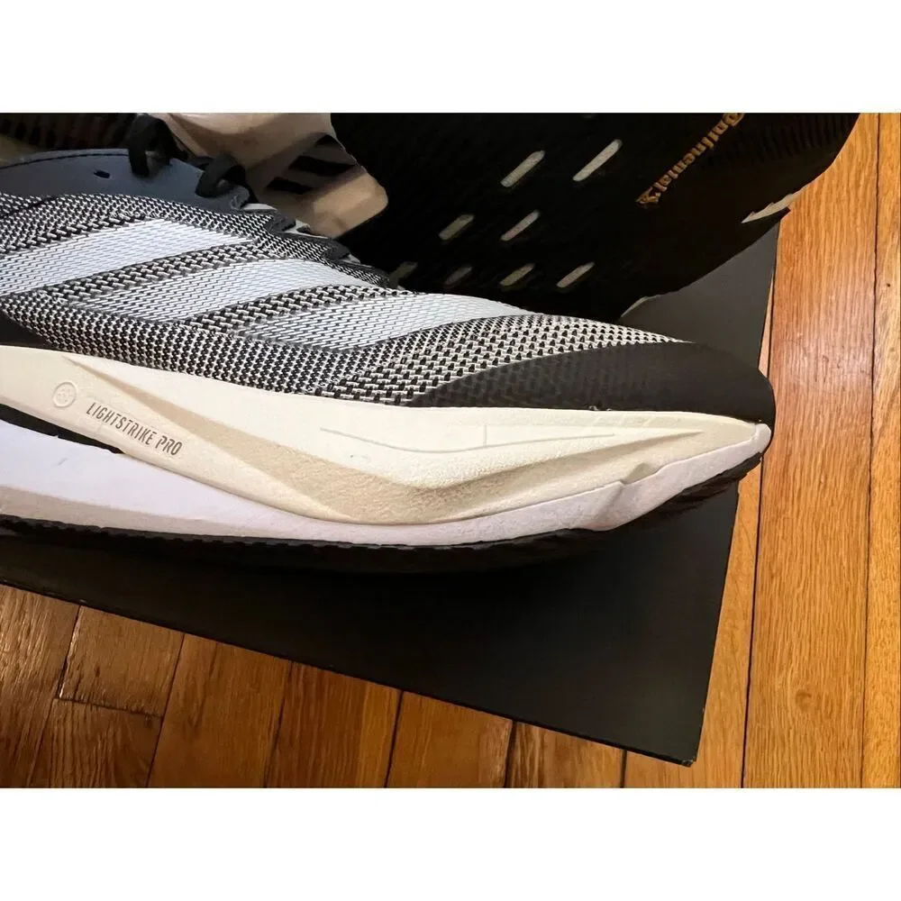 Adidas Adizero Boston 12 Running Shoes – Men’s Size 8 | Core Black / Carbon